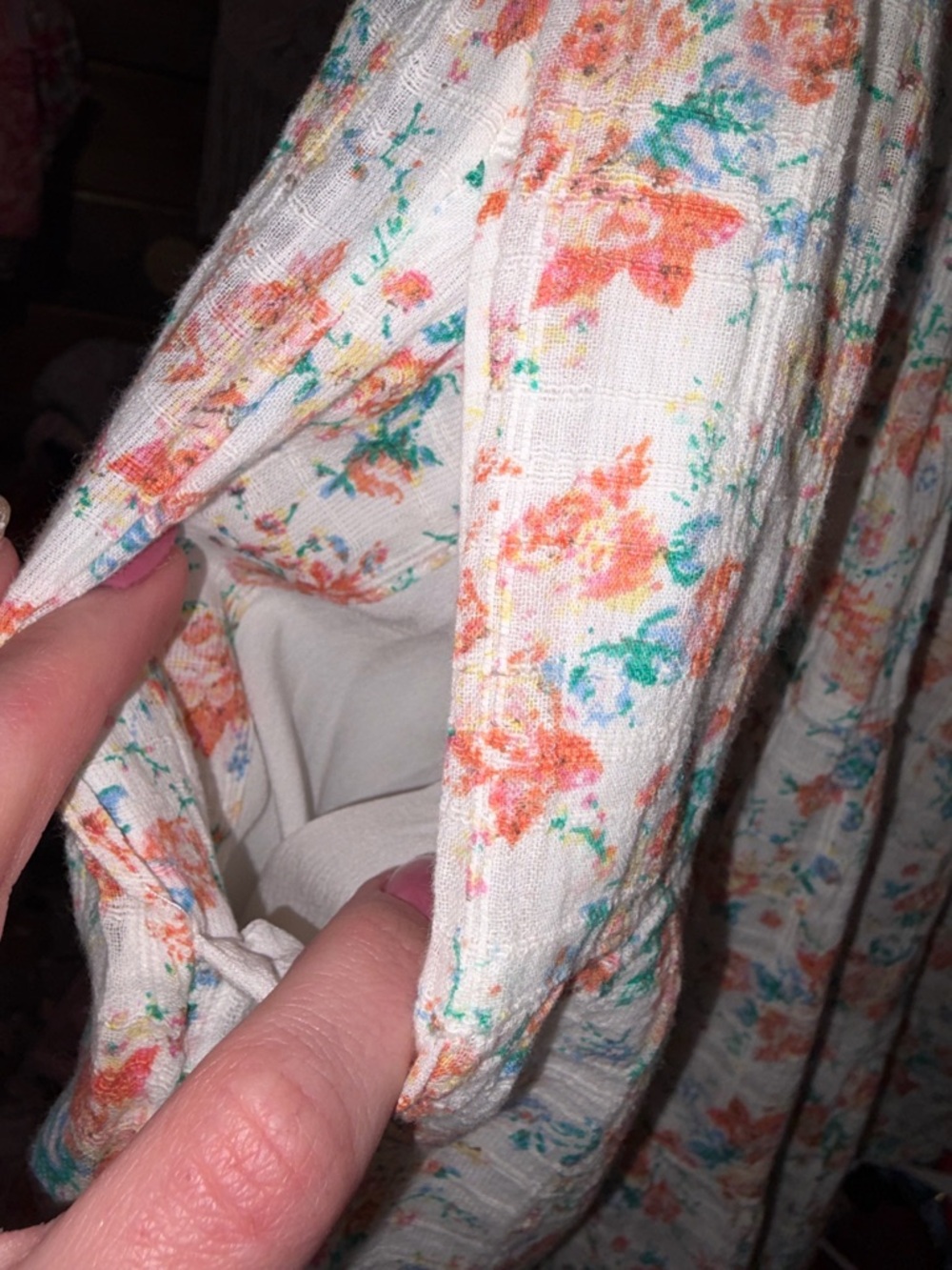 Coastal cowgirl cotton Floral Dress with pockets - Picture 3 of 8